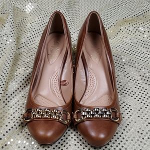 Dexflex womens brown comfort wedges